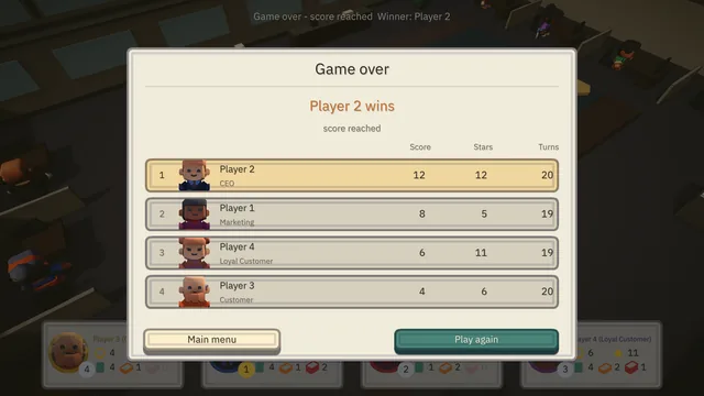 Final standings
