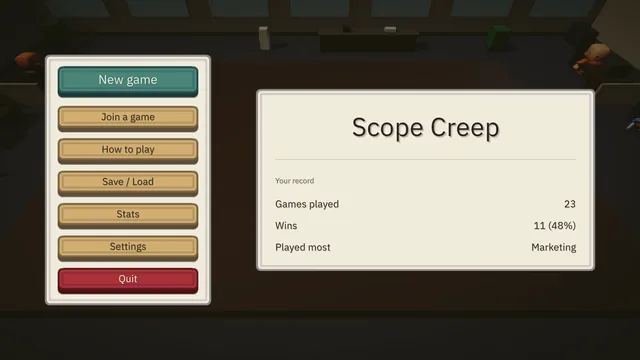Main menu
